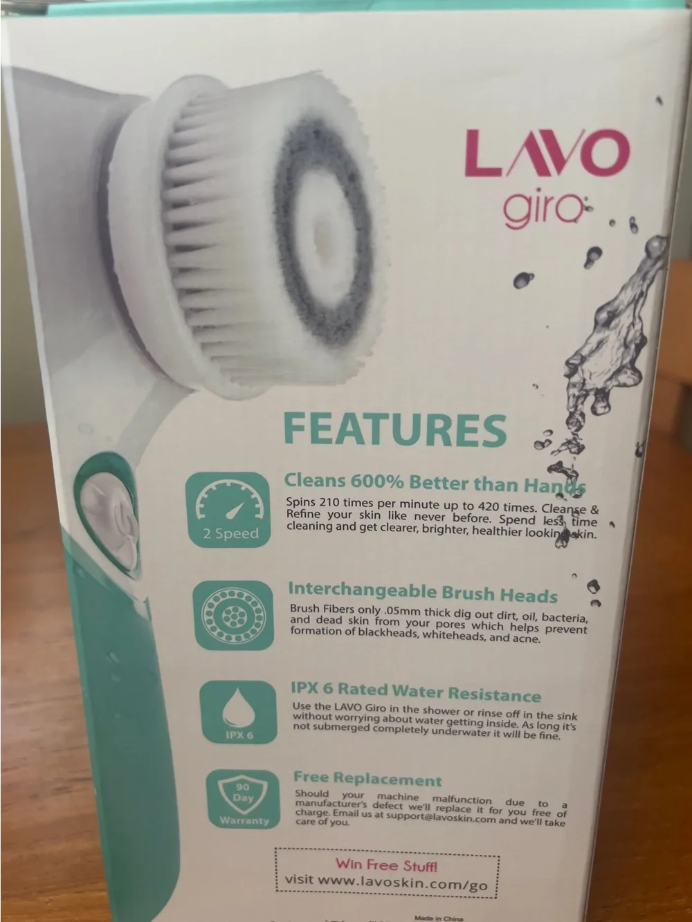Giro Facial Cleansing Brush - Teal
